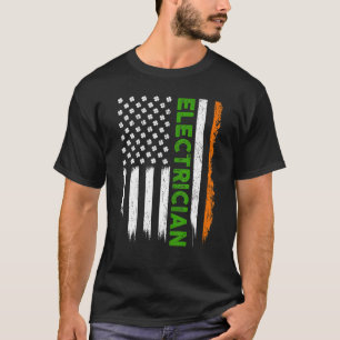 Camiseta Patriótico Rua Elétrica de Bandeira Irlandesa Patr