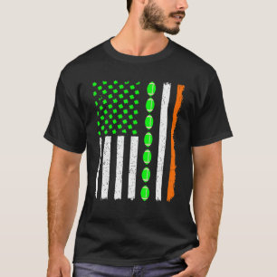 Camiseta Patriótico Rua Irlandesa de Rugby da Bandeira Irla