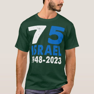 Camiseta PatrioticPride 75.º Aniversário Bandeira Israelita