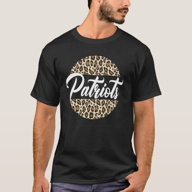 Camiseta Patriots High School Mascot Sports Team Women's Pa (Frente)