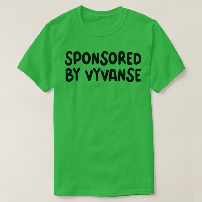 Camiseta patrocinada pela Vyvanse (Frente do Design)
