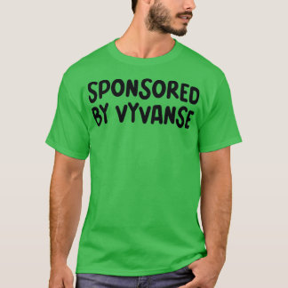Camiseta patrocinada pela Vyvanse