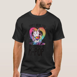 Camiseta Patrocinado por Mercadorias de Kpop Gata Moda K-Po