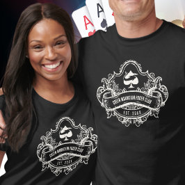 Camiseta Patrocinador do nome do Torneio da Liga do Poker n
