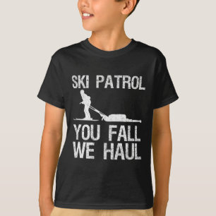 Camiseta Patrulha de Esqui Você Cai Nós Apanhamos O Inverno