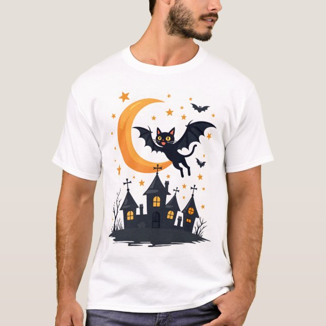 Camiseta Patrulha de Voo do Gato-Morcego (Frente)