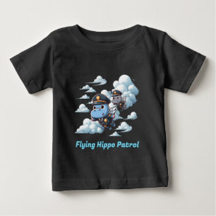Camiseta "Patrulha do Hipopótamo Voador"