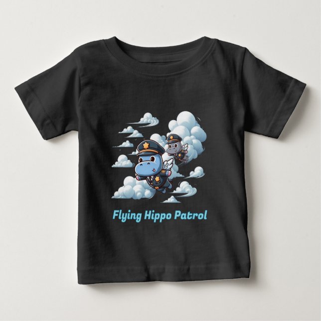 Camiseta "Patrulha do Hipopótamo Voador" (Frente)