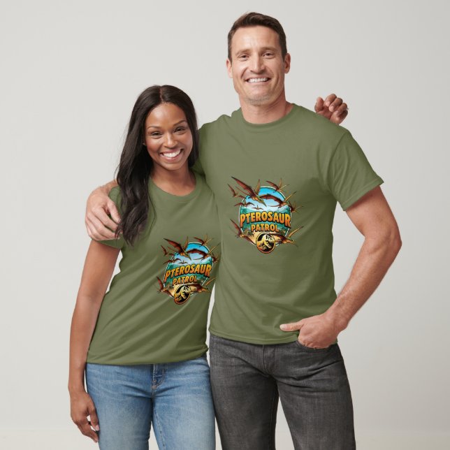 Camiseta Patrulha Pterossauro - Esquadrão Dinossauro Voador (Unissex)