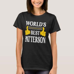 Camiseta Patterson Surname Family Best Pa do Mundo