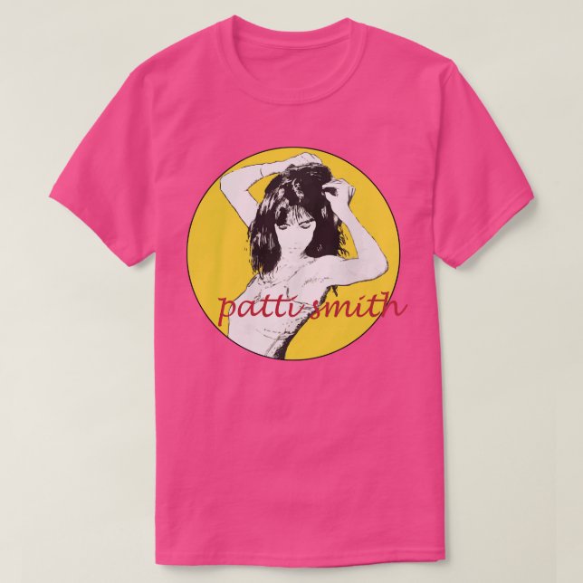 Camiseta Patti Smith Retro Punk Rock FanArt Tributo 1 (Frente do Design)