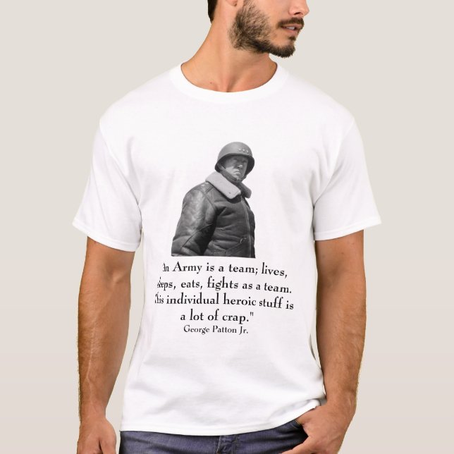Camiseta Patton e citações (Frente)