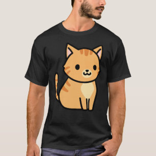 Camiseta Pau de Gato de Tabulação Laranja