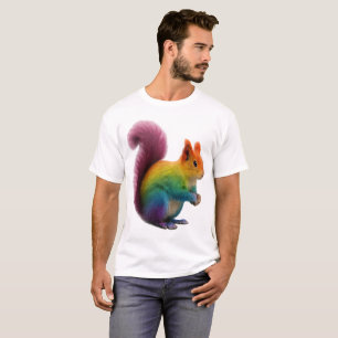 Camiseta Pau de Pele Arco-Íris Colorido