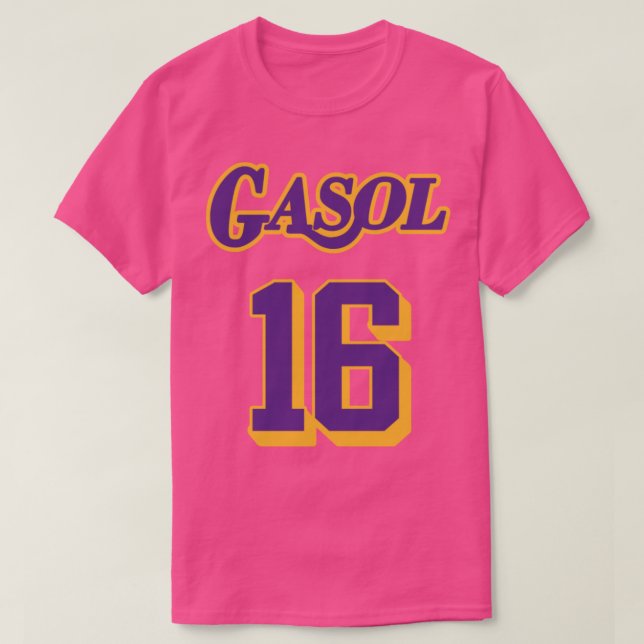 Camiseta Pau Gasol Tributo Jersey Aposentado (Frente do Design)