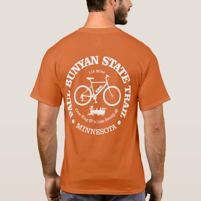 Camiseta Paul Bunyan Trail (ciclismo) (Verso)