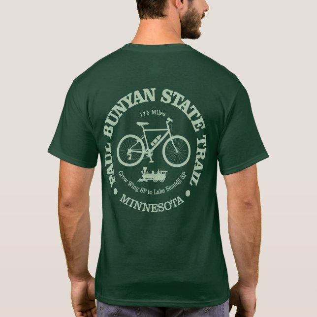 Camiseta Paul Bunyan Trail (cycling) (Verso)