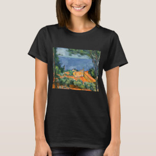 Camiseta Paul Cezanne - L'Estaque com Telhados Vermelhos