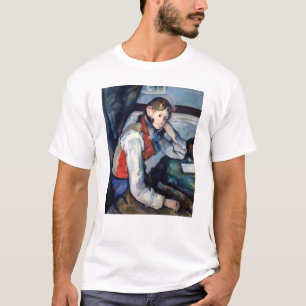 Camiseta Paul Cezanne - Menino com Colete Vermelho