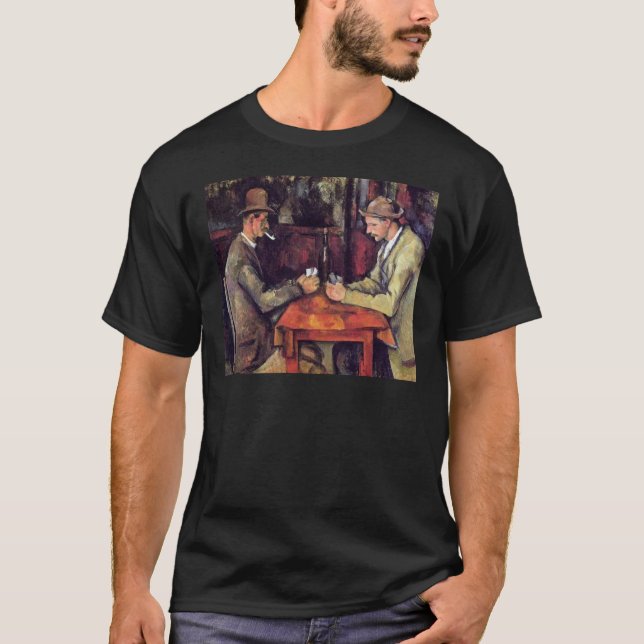 Camiseta Paul Cezanne - Os Jogadores de Cartas Pintura de A (Frente)