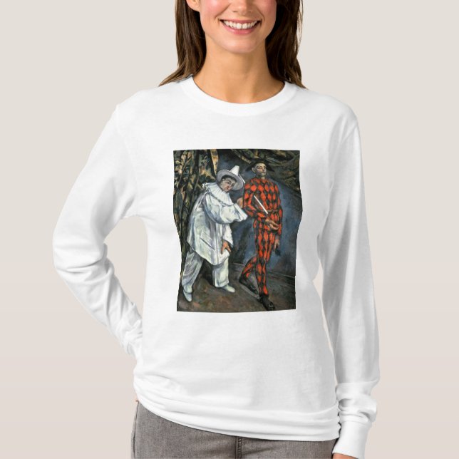 Camiseta Paul Cezanne | Pierrot e Harlequin, 1888 (Frente)