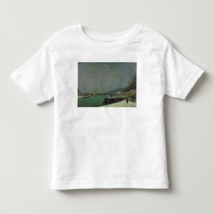 Camiseta Paul Gauguin   o Seine no d'Iena de Pont, Winte