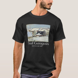 Camiseta Paul Gauguin Pont-Aven sob a Neve Arte Gráfico