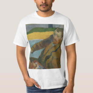 Camiseta Paul Gauguin Vincent van Gogh pintando girassóis