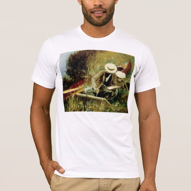 Camiseta Paul Helleu Desenho com sua Esposa (Frente)
