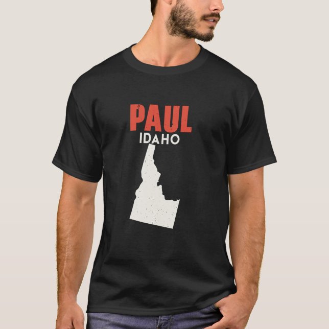 Camiseta Paul Idaho EUA State America Viagem Idahoan (Frente)