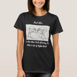 Camiseta Paul Klee Dois Homens Conhecem Camisa-T-Sketch Abs