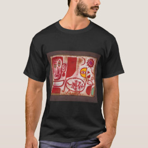 Camiseta Paul Klee Jardim seco-fresco (Padrão abstrato Â· e