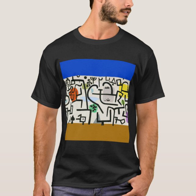 Camiseta Paul Klee Rich Harbor Expressionismo Abstrato (Frente)