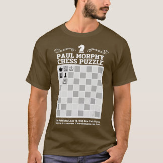 Camiseta Paul Morphy Quebra-cabeça Chess player