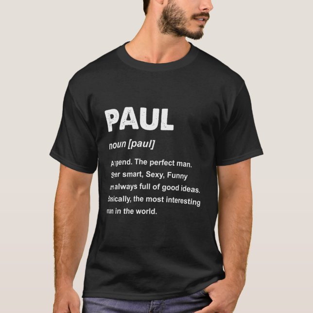 Camiseta Paul Name (Frente)