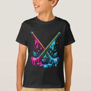 Camiseta Paus de Hóquei Sorvete Gotejamento Hóquei no Gelo