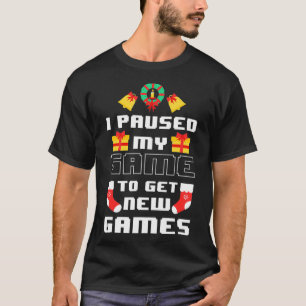 Camiseta Pausa no meu jogador de jogos XM como engraçadinho