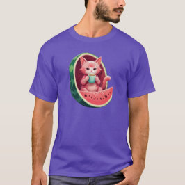 Camiseta Pausa para Café do Gato Melancia