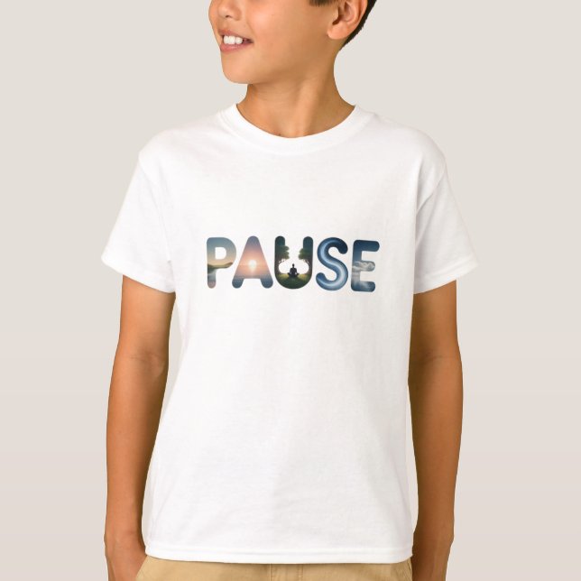 Camiseta "PAUSA - Um momento de instabilidade interna" (Frente)