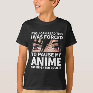 Camiseta Pausar Meu Anime E Reentrar A Sociedade Otaku Anim