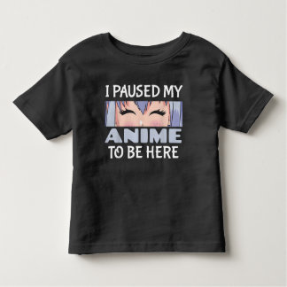 Camiseta Pausei meu Anime para estar aqui, Fã de Animes Eng