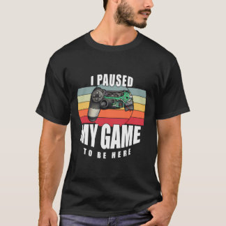 Camiseta Pausei Meu Jogador De Retro Jogo