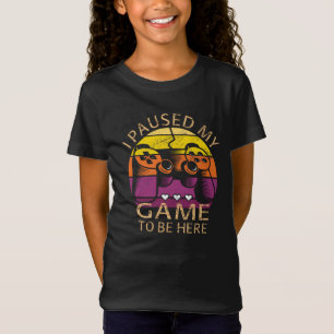 Camiseta Pausei Meu Jogo Para Estar Aqui