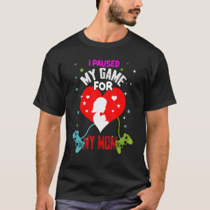 Camiseta Pausei Meu Jogo Para O Meu Controle De Vídeo De Jo