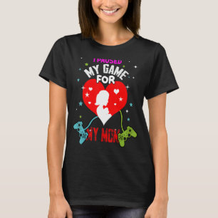 Camiseta Pausei Meu Jogo Para O Meu Controle De Vídeo De Jo