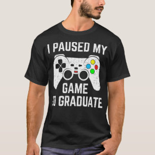 Camiseta pausei meu jogo para o vídeo de graduação do fo