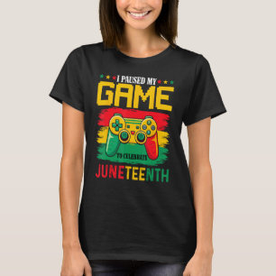 Camiseta Pauso meu jogo para celebrar jogadores negros de J