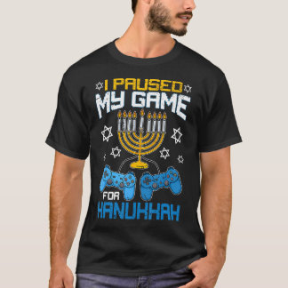 Camiseta Pauso Meu Jogo Para Controlador de Menorá de Hanuk