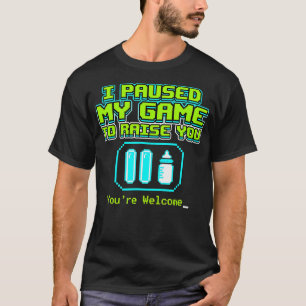 Camiseta Pauso Meu Jogo Para Criar Você Obrigado