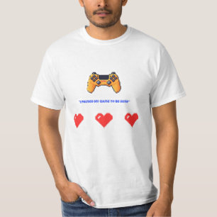 Camiseta "Pauso Meu Jogo Para Estar Aqui" Retro Pixel Gamer